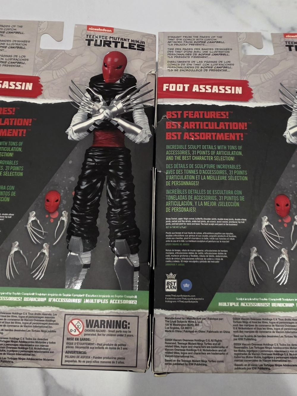 ( 2X) BST AXN Teenage Mutant Ninja Turtles Red Foot Assassin (2024) - Picture 2 of 8